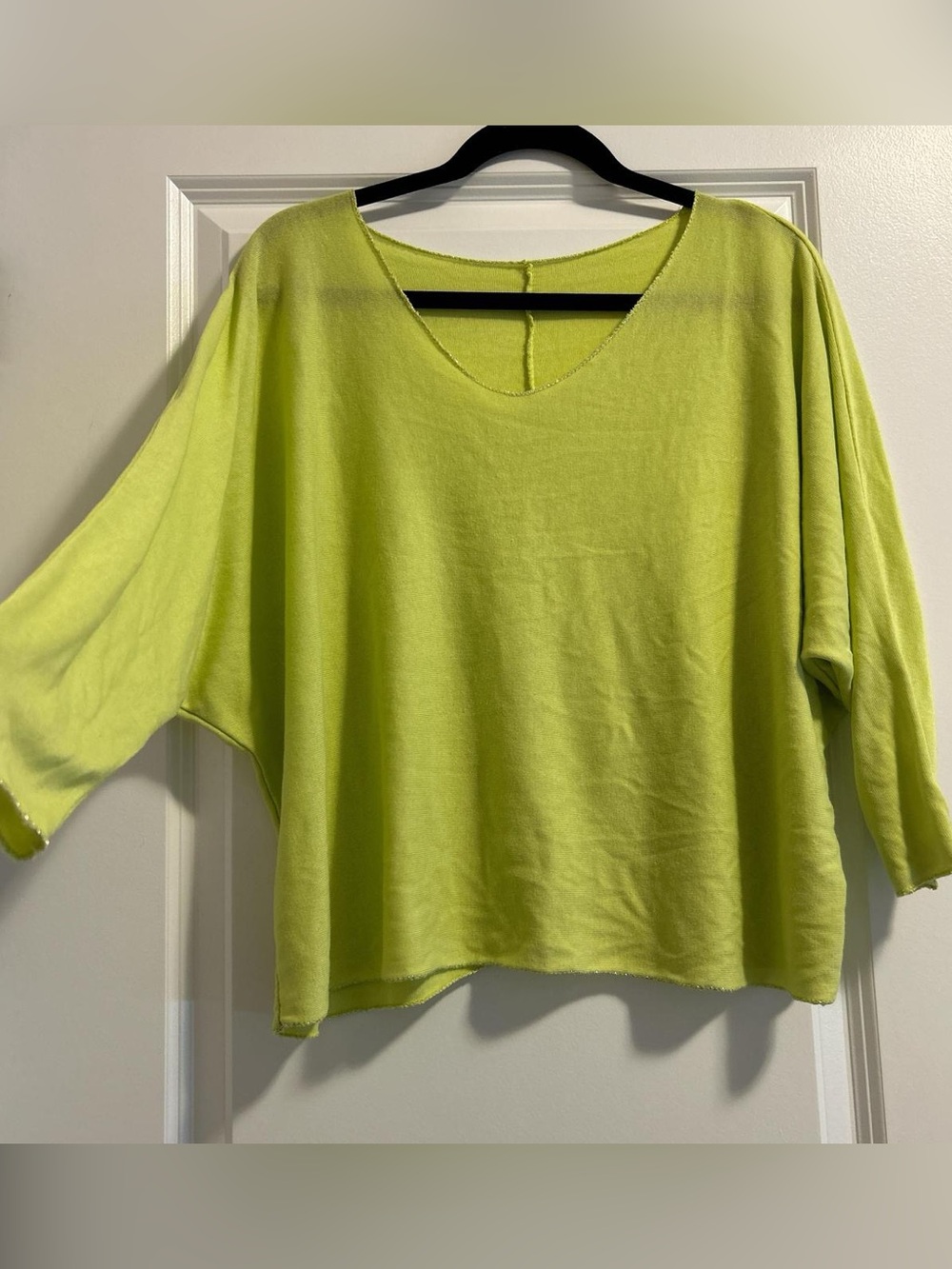 Light Green Slouchy Batwing Top